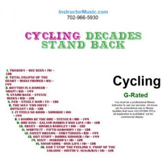 Cycling Decades Stand Back 9