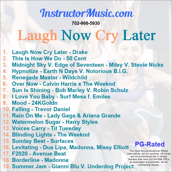 Laugh Now Cry Later | Instructor Music | Workout Music | Exercise Music