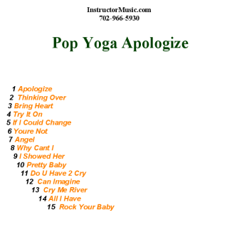 Pop Yoga Apologize 3