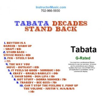 Tabata Decades Stand Back 10