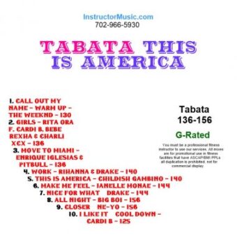 Tabata This Is America 12