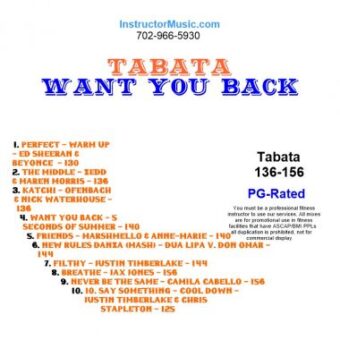 Tabata Want You Back 6